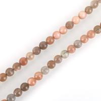 Mondstein Perlen, rund, verschiedene Größen vorhanden & facettierte, Bohrung:ca. 1mm, verkauft per ca. 15.5 ZollInch Strang