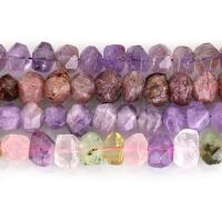 Mixed Gemstone Beads, irregular, different materials for choice & faceted, 9-14x13-20x7-14mm, Hole:Approx 2mm, Approx 40-43PCs/Strand, Sold Per Approx 15-15.5 Inch Strand