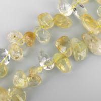 Naturlig krystal perler, Citrin, 6-17x8-32x3-14mm, Hole:Ca. 1mm, Ca. 36pc'er/Strand, Solgt Per Ca. 15 inch Strand
