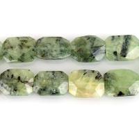 Gemstone Jewelry Beads, Natural Prehnite, faceted, 23-27x9-10mm, Hole:Approx 3mm, Approx 12PCs/Strand, Sold Per Approx 15.5 Inch Strand