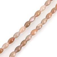 Natural Moonstone Beads, Oval, 8.50x5.50x5.50mm, Hole:Approx 1mm, Approx 46PCs/Strand, Sold Per Approx 15.5 Inch Strand