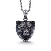 Stainless Steel Animal Pendants, blacken, 34x31mm, Hole:Approx 6mm, Sold By PC