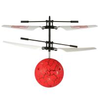 Plastic Flyvende bold drone helikopter, Runde, rød, 160x120mm, Solgt af PC