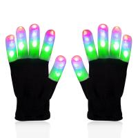 Γάντια, πλεκτό ύφασμα, Χέρι, Απόκριες δώρο κοσμήματα & LED, 230-250mm, Sold Με Ζεύγος
