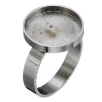 Stainless Steel Cabochon Setting, original color, 16mm, Inner Diameter:Approx 15mm, US Ring Size:8, Sold By PC