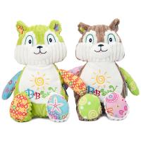 Plush Toys, PP Cotton, with Corduroy, Squirrel, for baby, more colors for choice, 250x250mm, Sold By PC
