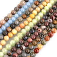 Perles bijoux en pierres gemmes, pierre gemme, Rond, différents matériaux pour le choix & normes différentes pour le choix, Trou:Environ 0.5mm, Vendu par Environ 15 pouce brin