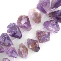 Ametrine Beads, 18-32x20-40x18-32mm, Hole:Approx 1mm, Approx 17PCs/Strand, Sold Per Approx 16 Inch Strand