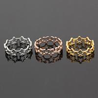 Titanium Steel Finger Ring, Star, plated, polished & different size for choice & for woman, more colors for choice, 5.5mm, Sold By PC