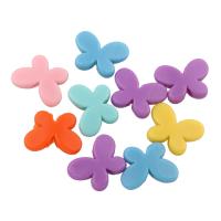 Opaque Acrylic Beads, solid color, mixed colors, 12.50x17x4mm, Hole:Approx 1mm, Approx 940PCs/Bag, Sold By Bag