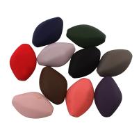Acryl Perle, Rhombus, gummierte, gemischte Farben, 32x21.50x12mm, Bohrung:ca. 2mm, ca. 112PCs/Tasche, verkauft von Tasche