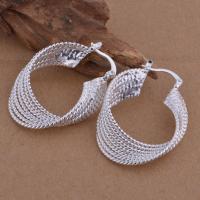 Brass Leverback Earring real silver plated for woman lead & cadmium free Sold By Pair