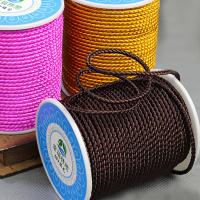 Cuerda de Nylon, cordón de nylon, con carrete de plástico, más colores para la opción, 2mm, aproximado 29m/Carrete, Vendido por Carrete