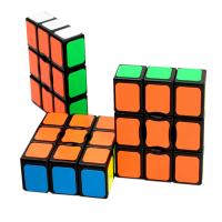 Plastic Magic Cube, multi-colored, 56x56x20mm, Sold By PC