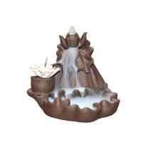 Backflow Incense Burner, Purple Clay, different styles for choice, 170x110x160mm, Sold By PC