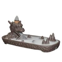 Backflow Incense Burner, Purple Clay, more colors for choice, 170x80x65mm, Sold By PC