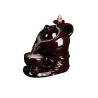 Backflow Incense Burner, Porcelain, handmade, no need pigment, 170x105x160mm, Sold By PC