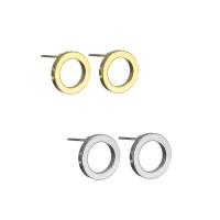 Brass Earring Post, cobre, Rosca, banhado, Mais cores pare escolha, 12x12x14mm, 0.6mm, 50Pairs/Lot, vendido por Lot
