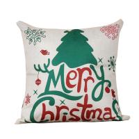 Cushion Cover Linen Cotton Square printing Christmas jewelry Sold By PC
