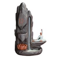 Backflow Incense Burner, Purple Clay, 165x250mm, Sold By PC