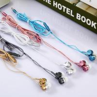 Earphone Silicone with Linen & ABS Plastic Earbud & button switch & waterproof 1200mm Sold By PC