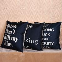 Cushion Cover, Linen Cotton, Square, printing, different designs for choice, more colors for choice, 450x450mm, Sold By PC