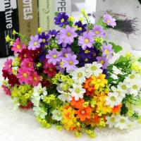 Svileni cvijet umjetnog cvijeća, s Plastika, Buket, ručno izrađen, više boja za izbor, 345mm, 6računala/Lot, Prodano By Lot
