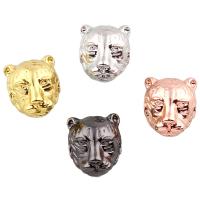 Brass Jewelry Beads, Animal, plated, more colors for choice, nickel, lead & cadmium free, 10.50x13x9.50mm, Hole:Approx 1mm, Sold By PC