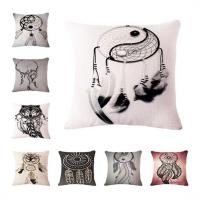 Cushion Cover, Cotton Fabric,  Square, printing, different designs for choice, 450x450mm, Sold By PC