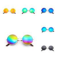 Fashion Sunglasses, Metal Alloy, with Acrylic, plated, break proof & Unisex, more colors for choice, 135x130x50mm, Sold By PC