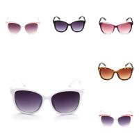 Art- und WeiseSonnenbrillen
, PC Kunststoff, mit Acryl, verschiedene Muster für Wahl & für Frau, 145x126x57mm, verkauft von PC