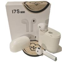 Plastic Bluetooth Earphone, Earbud & Wireless & with power bank & for iPhone & LED, white, 20x45mm, Sold By Set