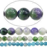 Regenbogen Jaspis Perle, rund, verschiedene Größen vorhanden, keine, Bohrung:ca. 1mm, Länge:ca. 16 ZollInch, verkauft von Menge