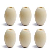Wood Beads, Drum, original color, 17x25mm, Hole:Approx 4mm, 20PCs/Bag, Sold By Bag