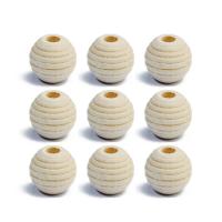 Wood Beads, Round, original color, 12mm, Hole:Approx 4mm, 50PCs/Bag, Sold By Bag