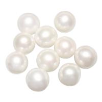 Cultured No Hole Freshwater Pearl Beads, natural, different size for choice, white, Sold By PC