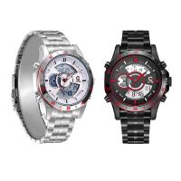 JeiSo® Unisex Watch, Stainless Steel, med Glas & Zinc Alloy, forgyldt, Livsbestandig & LED & luminated, flere farver til valg, 44x16mm, Længde Ca. 8.5 inch, Solgt af PC