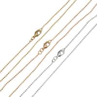 Mosaz náhrdelník řetěz, unisex, více barev na výběr, 1.20mm, Délka Cca 19.5 inch, 50přediva/Lot, Prodáno By Lot