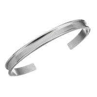 Stainless Steel Bangle, for woman, original color, 6mm, Inner Diameter:Approx 59mm, Sold By PC