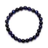 Natural Tiger Eye Bracelets Unisex blue Sold By Strand