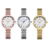 MEIBIN® Women smykker ure, Stainless Steel, med Glas, forgyldt, Livsbestandig & for kvinde, flere farver til valg, 27x8mm, Længde Ca. 7 inch, Solgt af PC