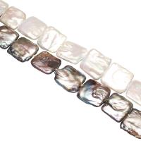 Genfødt ferskvandskulturperle Beads, Ferskvandsperle, Rektangel, naturlig, flere farver til valg, 18-20mm, Hole:Ca. 0.8mm, Solgt Per Ca. 15 inch Strand