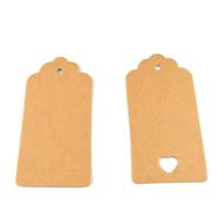 Jewelry Price Tag, Kraft, with Linen, different styles for choice, 90x40mm, 100PCs/Lot, Sold By Lot