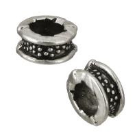 Zinc Alloy Large Hole Bead Wheel antique silver color plated nickel lead & cadmium free Approx Sold By Lot