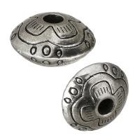 Tibetan Style Jewelry Beads, antique silver color plated, nickel, lead & cadmium free, 10x5x10mm, Hole:Approx 2mm, 100PCs/Lot, Sold By Lot