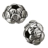 Tibetan Style Flower Beads, antique silver color plated, nickel, lead & cadmium free, 8x5x8mm, Hole:Approx 1.5mm, 100PCs/Lot, Sold By Lot