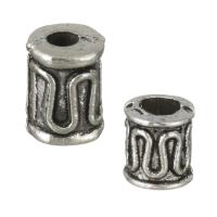 Tibetan Style Jewelry Beads, Column, antique silver color plated, different size for choice, nickel, lead & cadmium free, 1000PCs/Lot, Sold By Lot