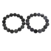 Network Stone Bracelet, Round, different materials for choice & Unisex, 12mm, Sold Per Approx 7.5 Inch Strand
