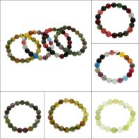 Gemstone Bracelet, Round, different materials for choice & Unisex & faceted, 10mm, Sold Per Approx 7.5 Inch Strand