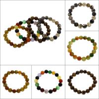 Gemstone Bracelet, different materials for choice & Unisex & mixed, 10mm, Sold Per Approx 7.5 Inch Strand